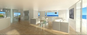 Luxury Living Room 3d rendering
