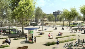 Tramway Avignon 3D rendering Urbanism Architecture