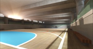 contemporary sport court 3d udk realtime